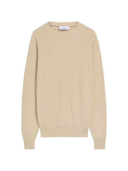  Lardini Ribbed Crew-neck Sweater - Neutrals 