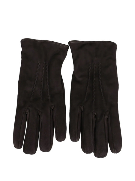  Lardini Ruffled-detail Gloves - Brown 