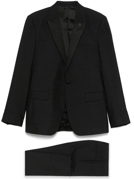  Lardini Satin-lapels Suit - Black 