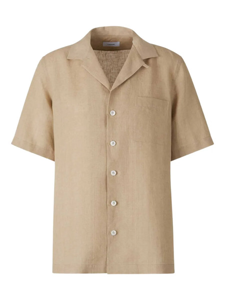  Lardini Short-sleeve Button-up Shirt - Neutrals 