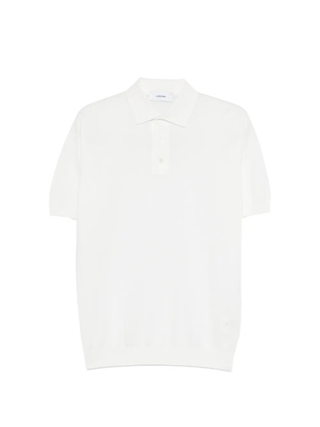  Lardini Short-sleeve Polo Shirt - White 