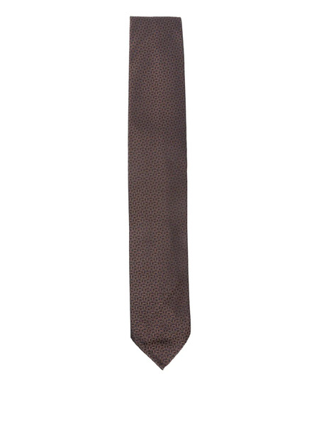  Lardini Silk Tie - Brown 
