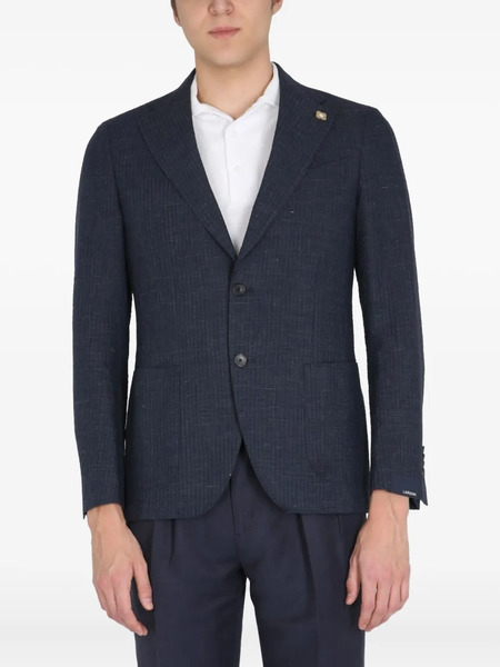  Lardini Single-breasted Blazer - Blue 
