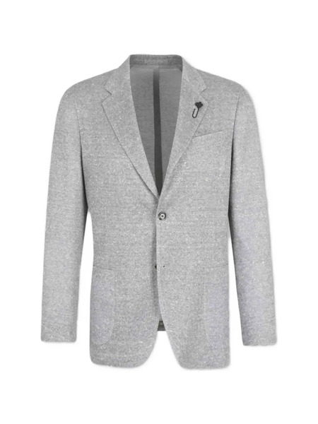  Lardini Single-breasted Knitted Blazer - Grey 
