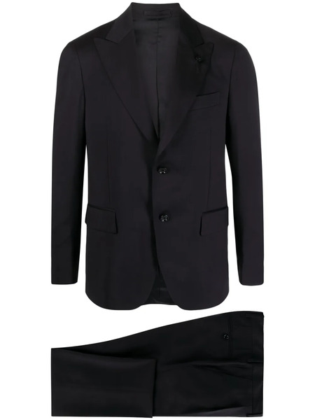  Lardini Single-breasted Two-piece Wool Suit - Blue 