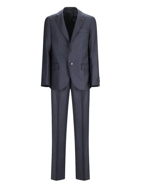  Lardini Single-breasted Wool Suit - Blue 