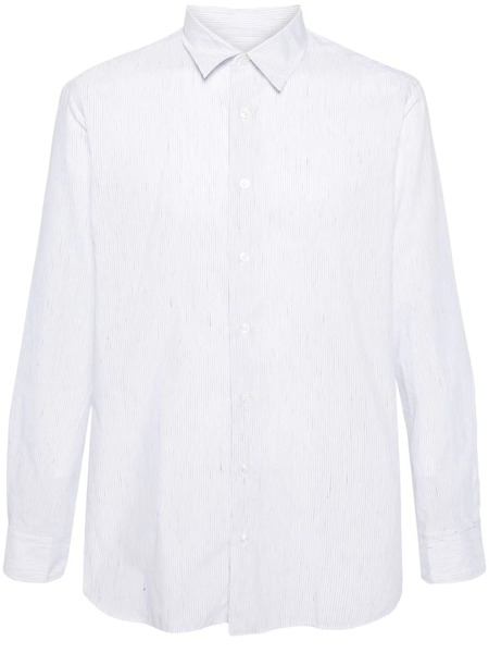  Lardini Striped Linen-blend Shirt - White 
