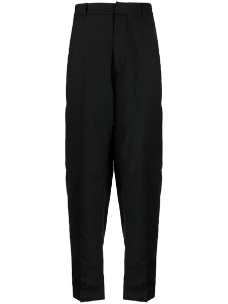 Lardini Wool-blend Tapered Tailored Trousers - Black 