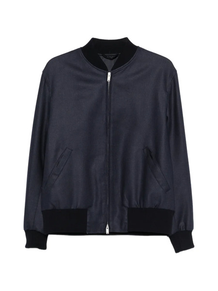  Lardini Zip Bomber Jacket - Blue 