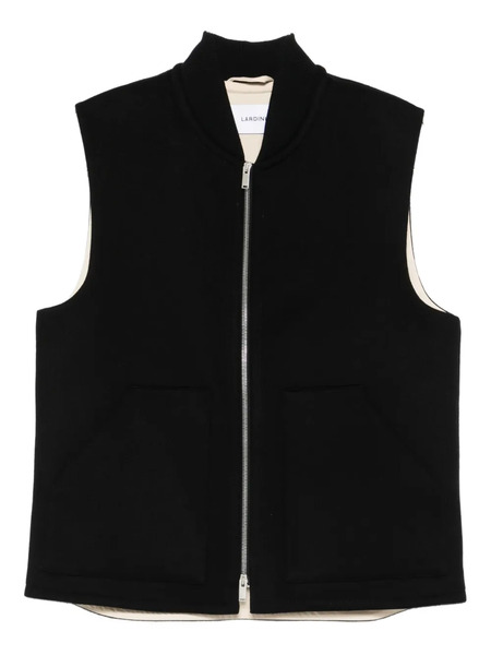  Lardini Zip-front Gilet - Black 