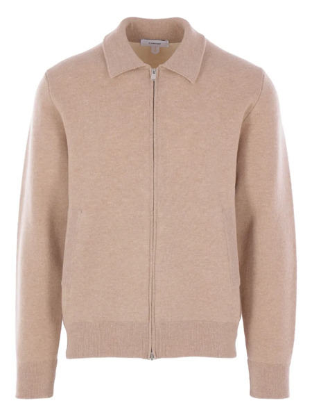  Lardini Zip-up Long-sleeve Cardigan - Neutrals 