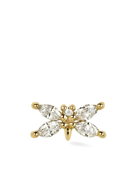  Lark & Berry 14kt Yellow Gold Butterfly Diamond Stud Earring 