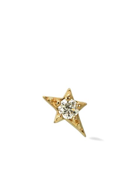  Lark & Berry 14kt Yellow Gold Mini Shooting Star Diamond Stud Earring 