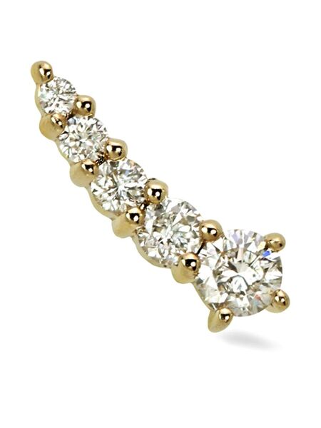  Lark & Berry 14kt Yellow Gold Shooting Star Diamond Stud Earring 