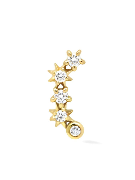 Lark & Berry 14kt Yellow Gold Star Cluster Diamond Stud Earring 