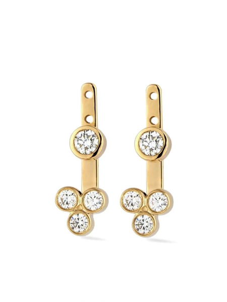  Lark & Berry 14kt Yellow Gold Trinity Diamond Earrings 