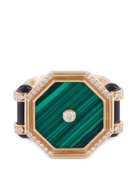  L'atelier Nawbar Hexagon Amulet Cocktail Ring - Gold 
