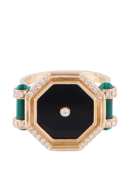  L'atelier Nawbar Hexagon Multi-stone Ring - Pink 