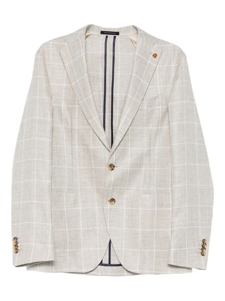  Latorre Check-pattern Single-breasted Blazer - Neutrals 