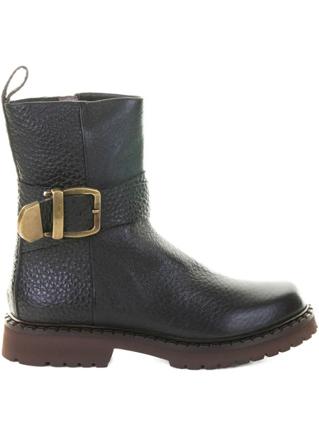  Laura B Buckle-detail Ankle Boots - Brown 