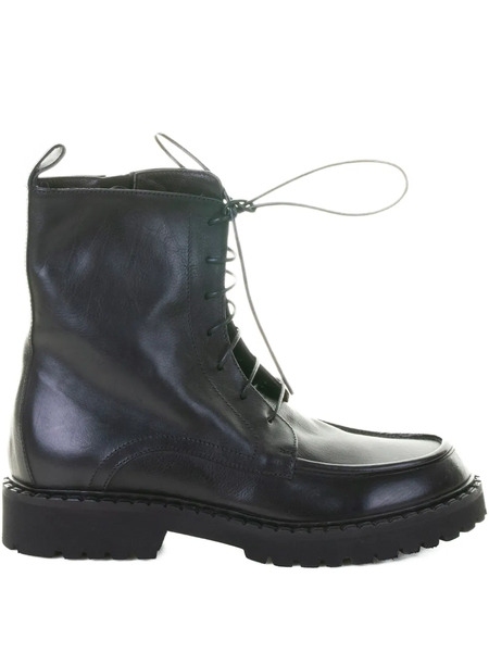  Laura B Lace-up Ankle Boots - Black 