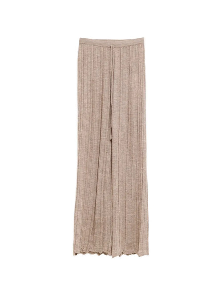  Lauren Manoogian Drawstring Ribbed Trousers - Neutrals 