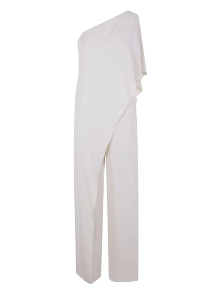 Lauren Ralph Lauren One-shoulder Ruffled Jumpsuit - White 