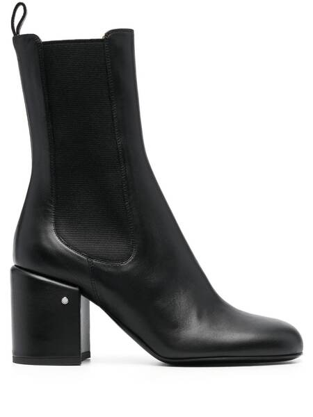  Laurence Dacade Block-heel Calf-leather Boots - Black 