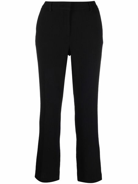  L'autre Chose Cropped Tailored Trousers - Black 