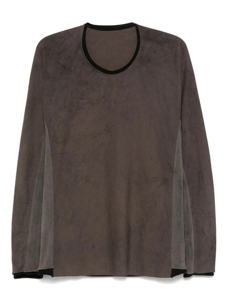  Layer Zero Panelled Long-sleeve T-shirt - Grey 