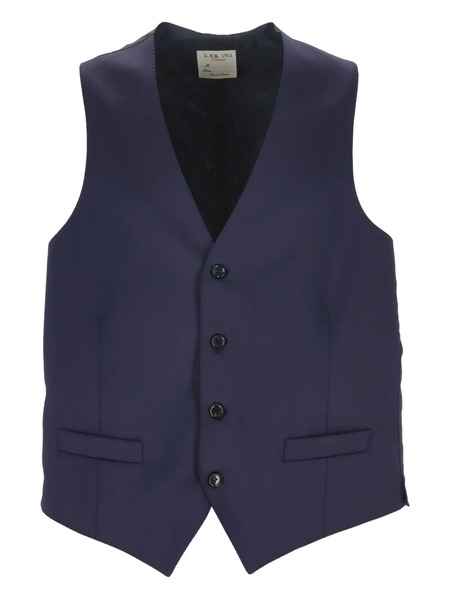  L.b.m. 1911 Button V-neck Waistcoats - Blue 
