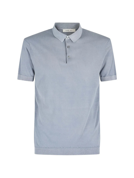  L.b.m. Buttoned Polo Shirt - Blue 