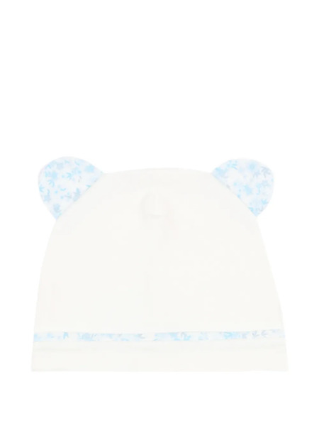  Le Boo Beebè Bear Appliqué Hat - White 