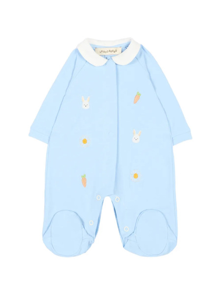  Le Boo Beebè Embroidered Babywear - Blue 