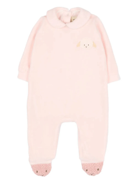  Le Boo Beebè Embroidered-detail Babygrow - Pink 