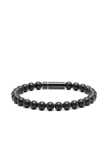  Le Gramme Ceramic-beads Bracelet - Black 