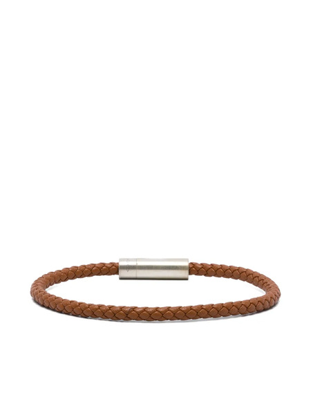  Le Gramme 7g Leather Cable Bracelet - Brown 