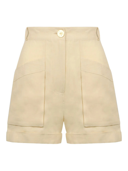  Le Kasha Pleated Utility Shorts - Neutrals 