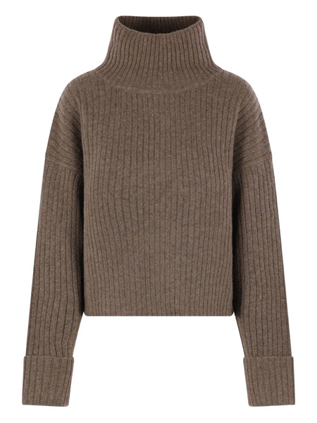  Le Kasha Ribbed Roll-neck Sweater - Brown 