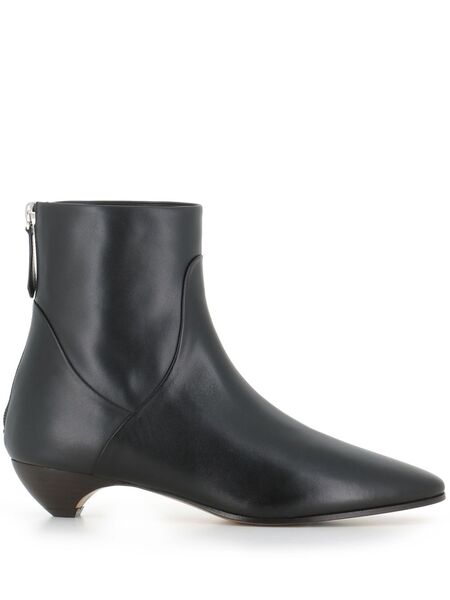  Le Monde Beryl Leather Ankle Boots - Black 