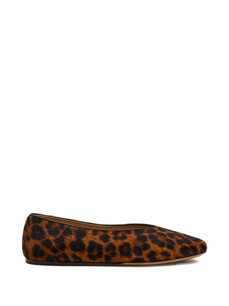  Le Monde Beryl Regency Leopard-print Ballet Flats - Brown 