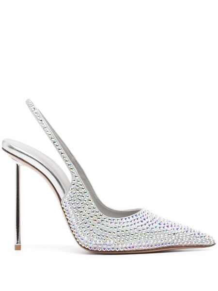  Le Silla Bella 115mm Crystal-embellished Pumps - Silver 