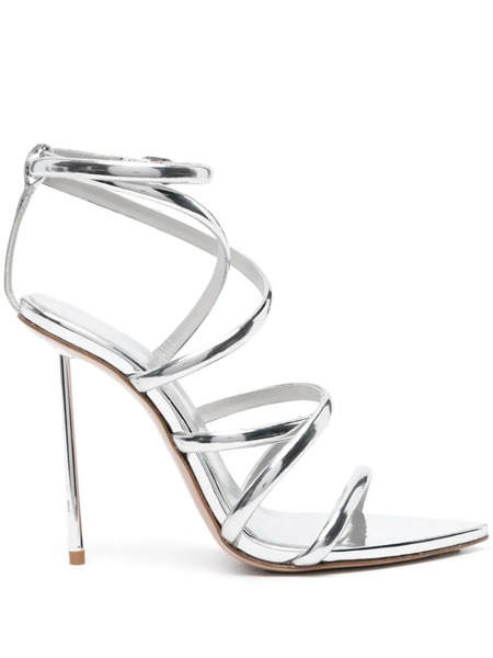  Le Silla Bella 120mm Metallic Sandals - Silver 