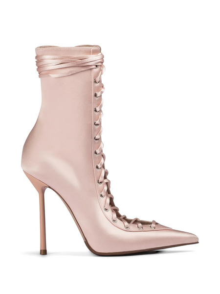  Le Silla Colette Lace-up Ankle Boots - Pink 