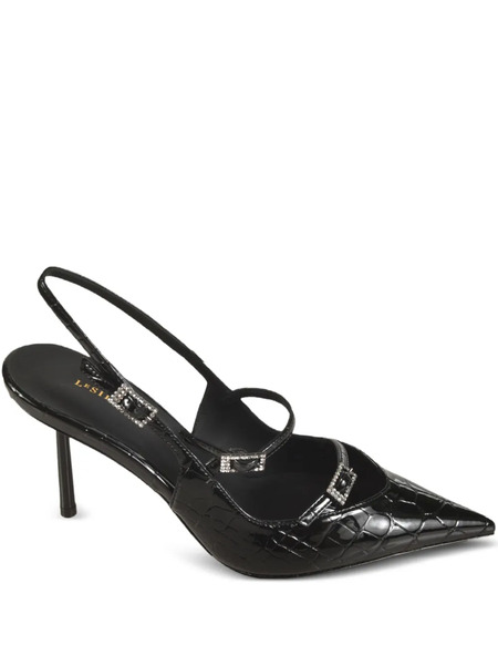  Le Silla Crystal-embellished Slingback Pumps - Black 