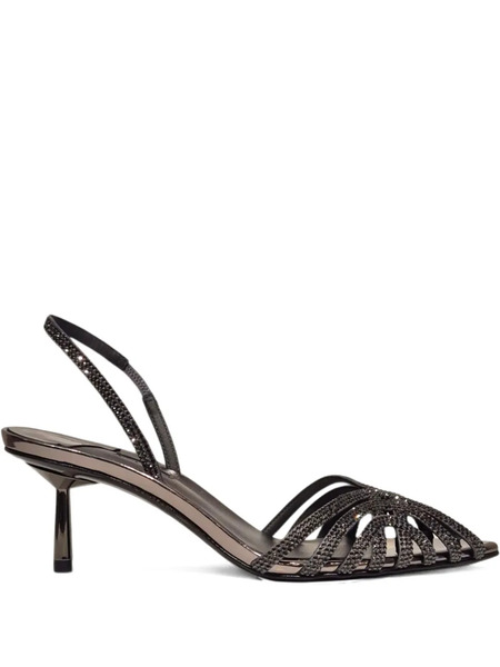  Le Silla Embellished Caged Sandals - Black 