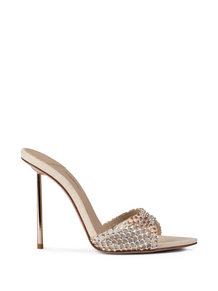  Le Silla Gilda Embellished Mules - Neutrals 