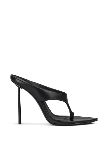 Le Silla Gisele Leather Sandals - Black 