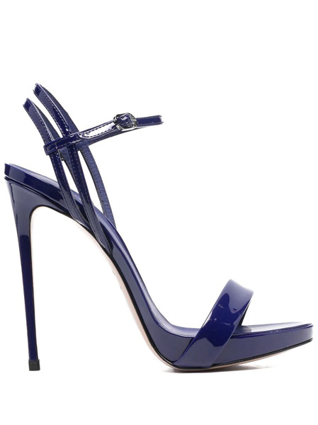 Le Silla Gwen 120mm Patent-leather Sandals - Blue 