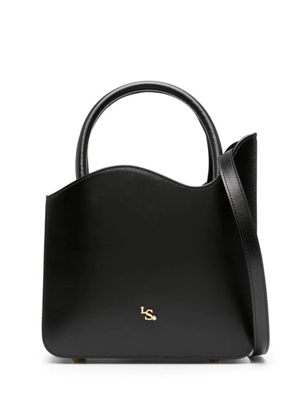  Le Silla Medium Ivy Logo-plaque Leather Tote Bag - Black 